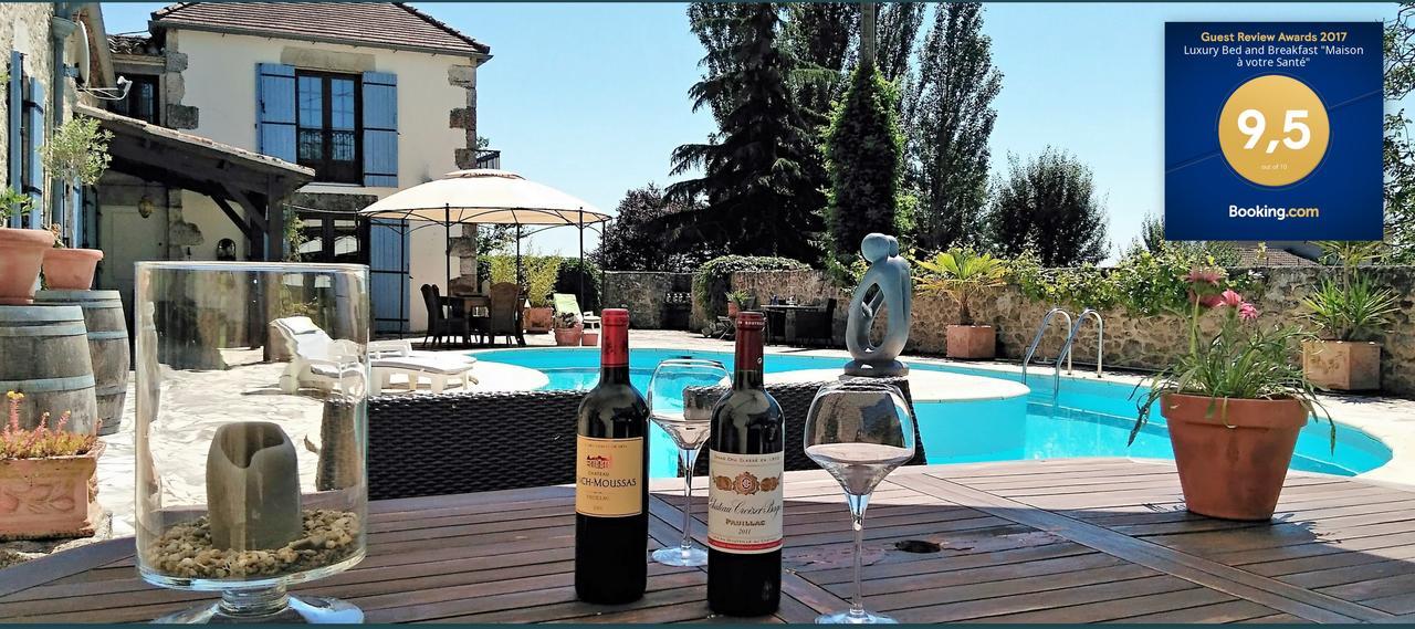 Luxury B&B Maison A Votre Sante, In Bordeaux Wine Region Savignac-de-Duras Exterior foto